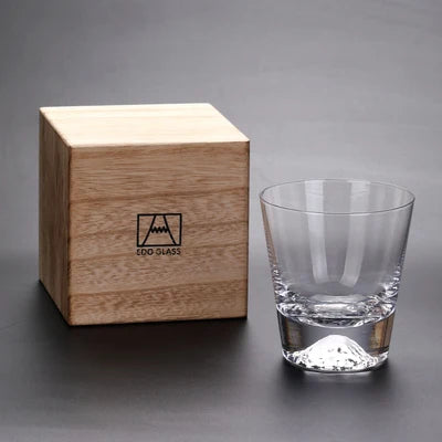 Crystal Whiskey Glass - Mount Fuji Base, 300ml - Corletaria