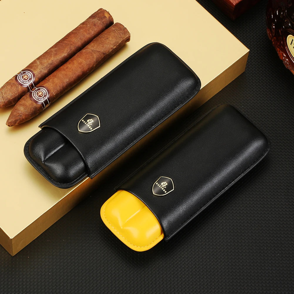 Black and Yellow inner capsule options for GALINER cigar case