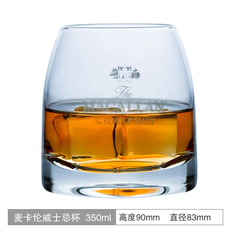 Whiskey Tasting Glass - Sculpted Crystal 275ml - Corletaria