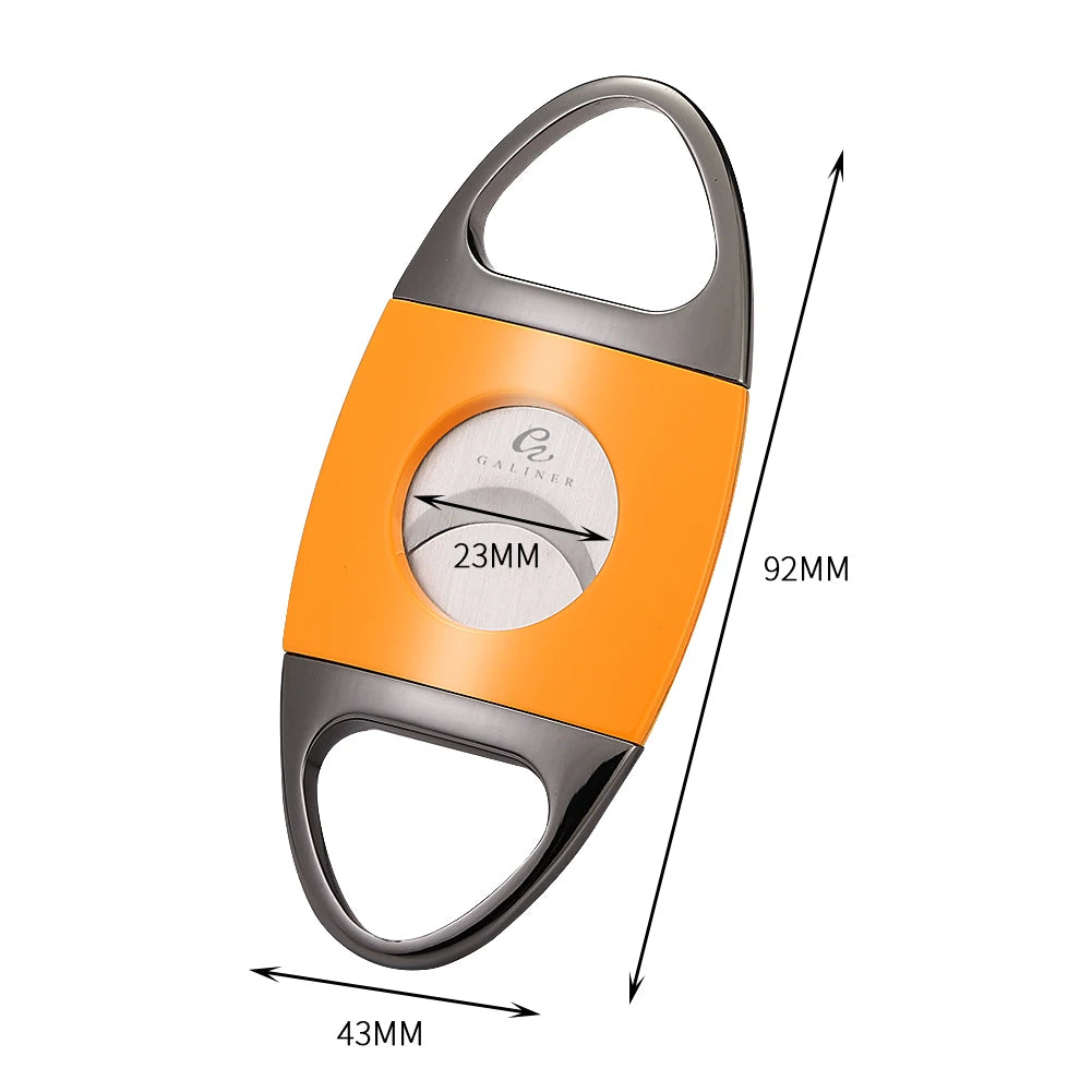 GALINER Cigar Cutter - Double Blades Guillotine - 23mm Ring - Corletaria