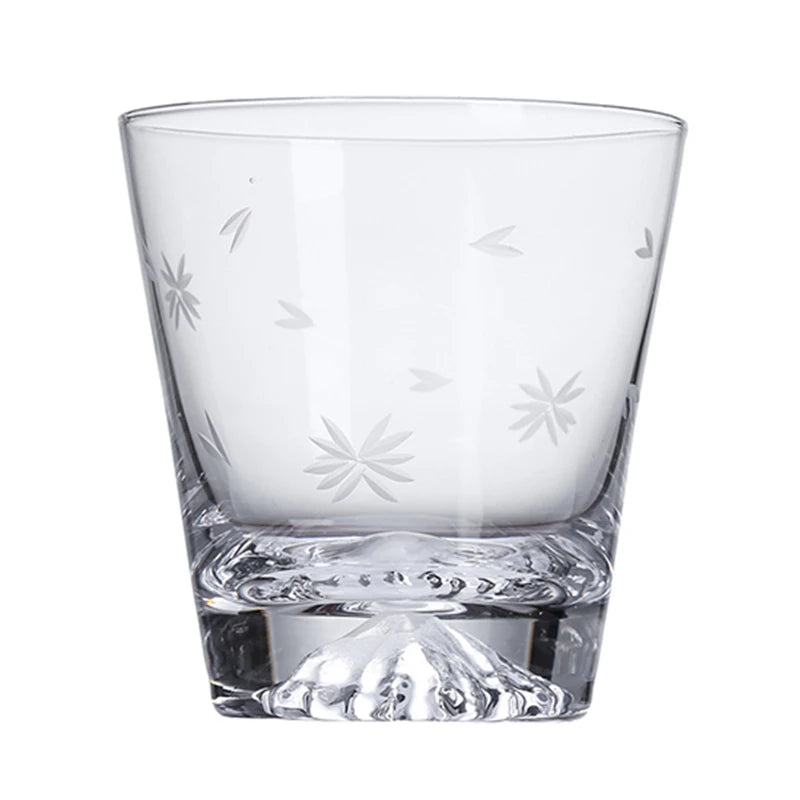 Crystal Whiskey Glass - Mount Fuji Base, 300ml - Corletaria