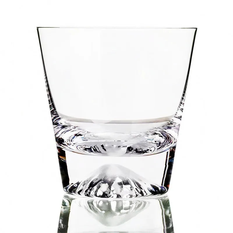 Crystal Whiskey Glass - Mount Fuji Base, 300ml - Corletaria