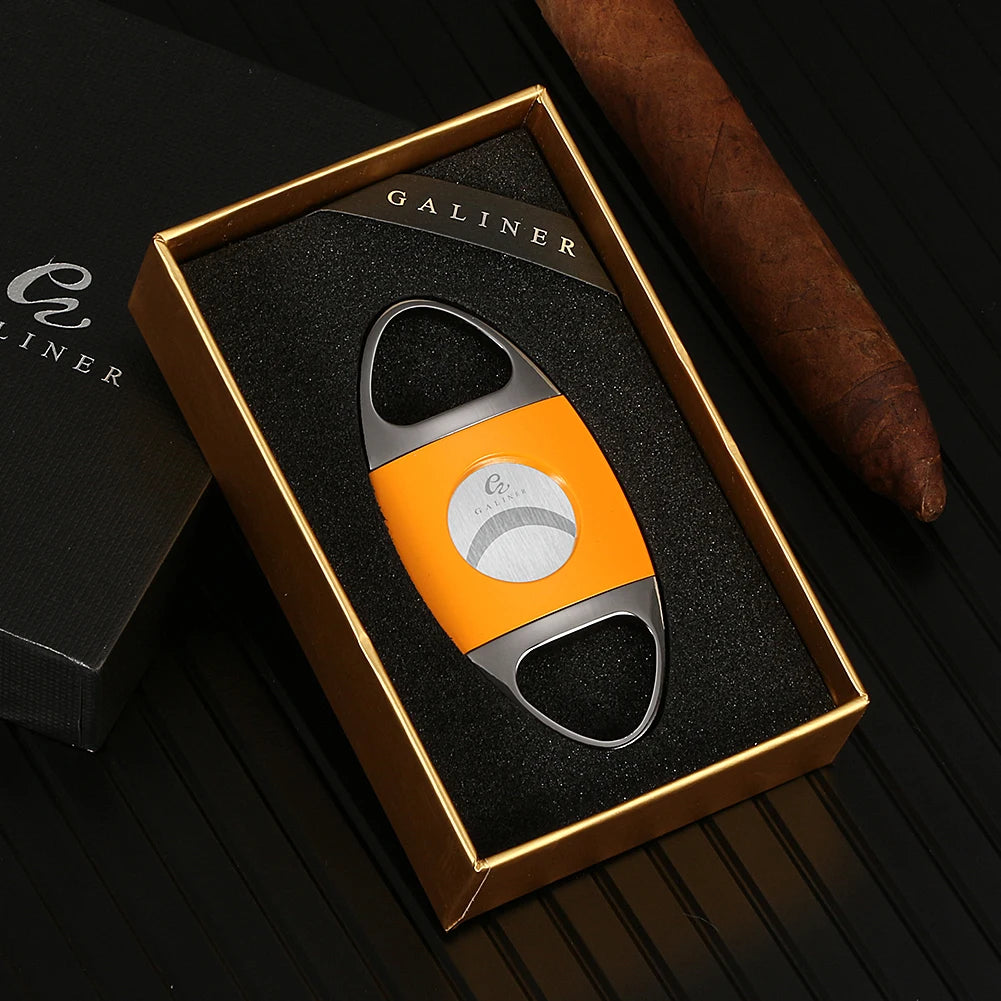 GALINER Cigar Cutter - Double Blades Guillotine - 23mm Ring - Corletaria