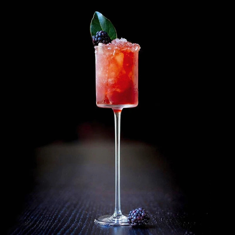 Tall Stem Champagne Flute - Hand Blown Crystal Clarity - Corletaria