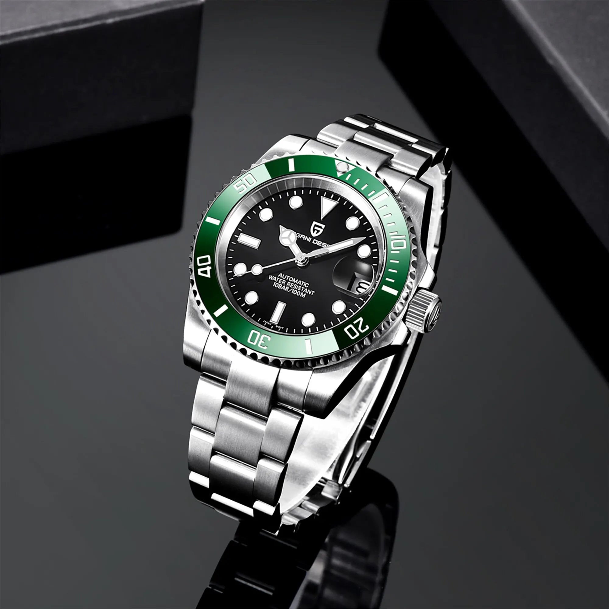 Automatic Diver Watch 40mm - Sapphire Glass, Steel - Corletaria