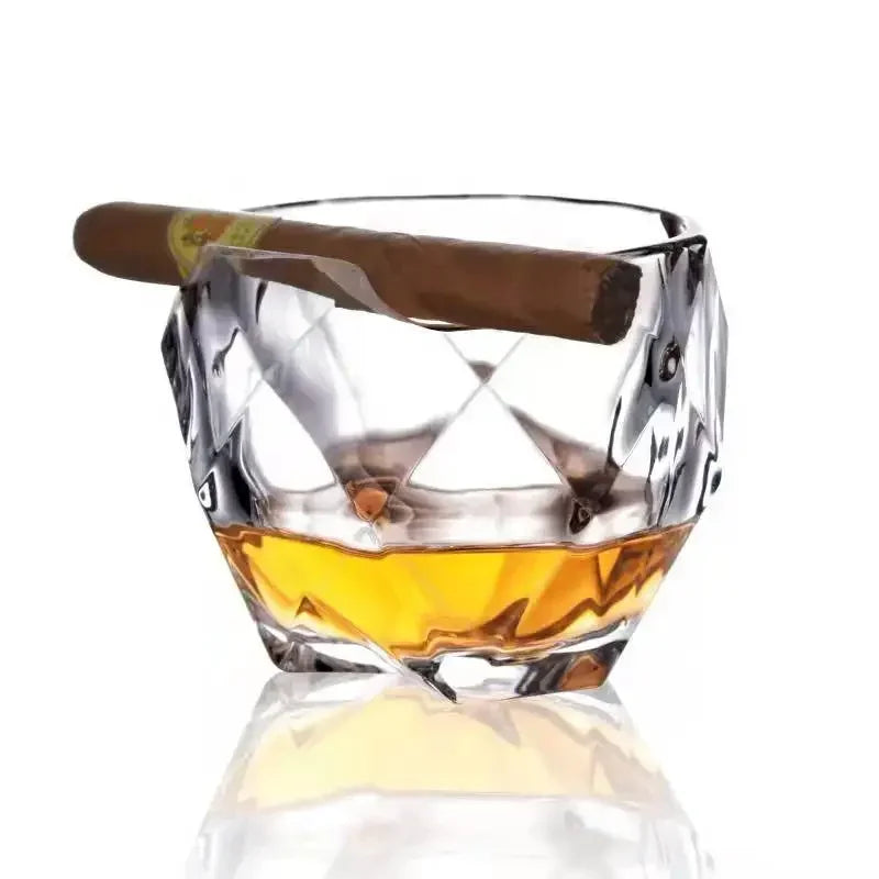 Pair of cigar whiskey glasses for gifts