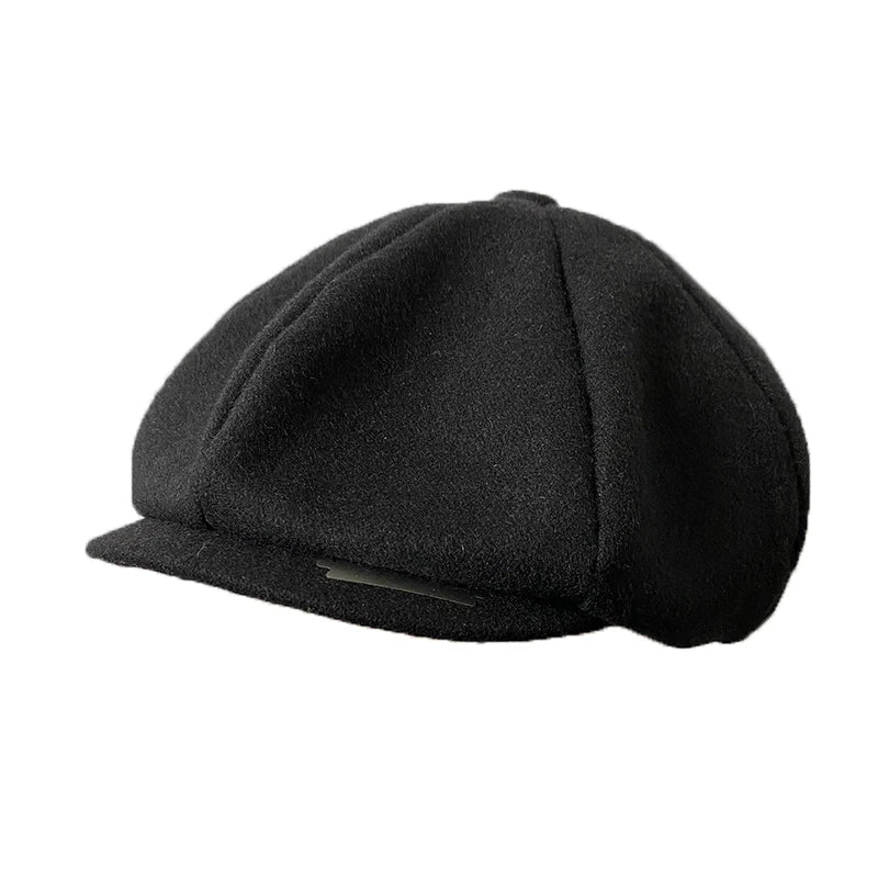 Wool Newsboy Cap - Classic Eight Panel - Corletaria