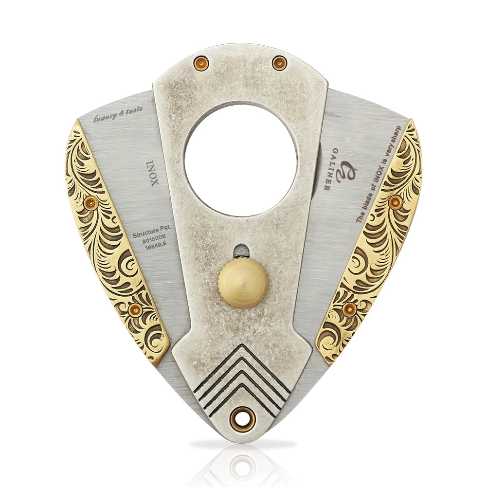 Gift box presentation of GALINER stainless-steel cigar cutter
