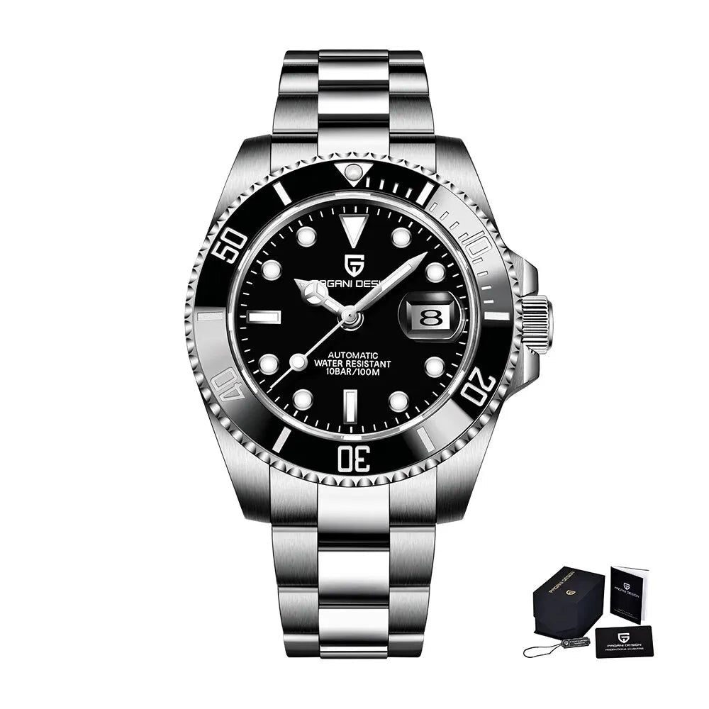 Automatic Diver Watch 40mm - Sapphire Glass, Steel - Corletaria