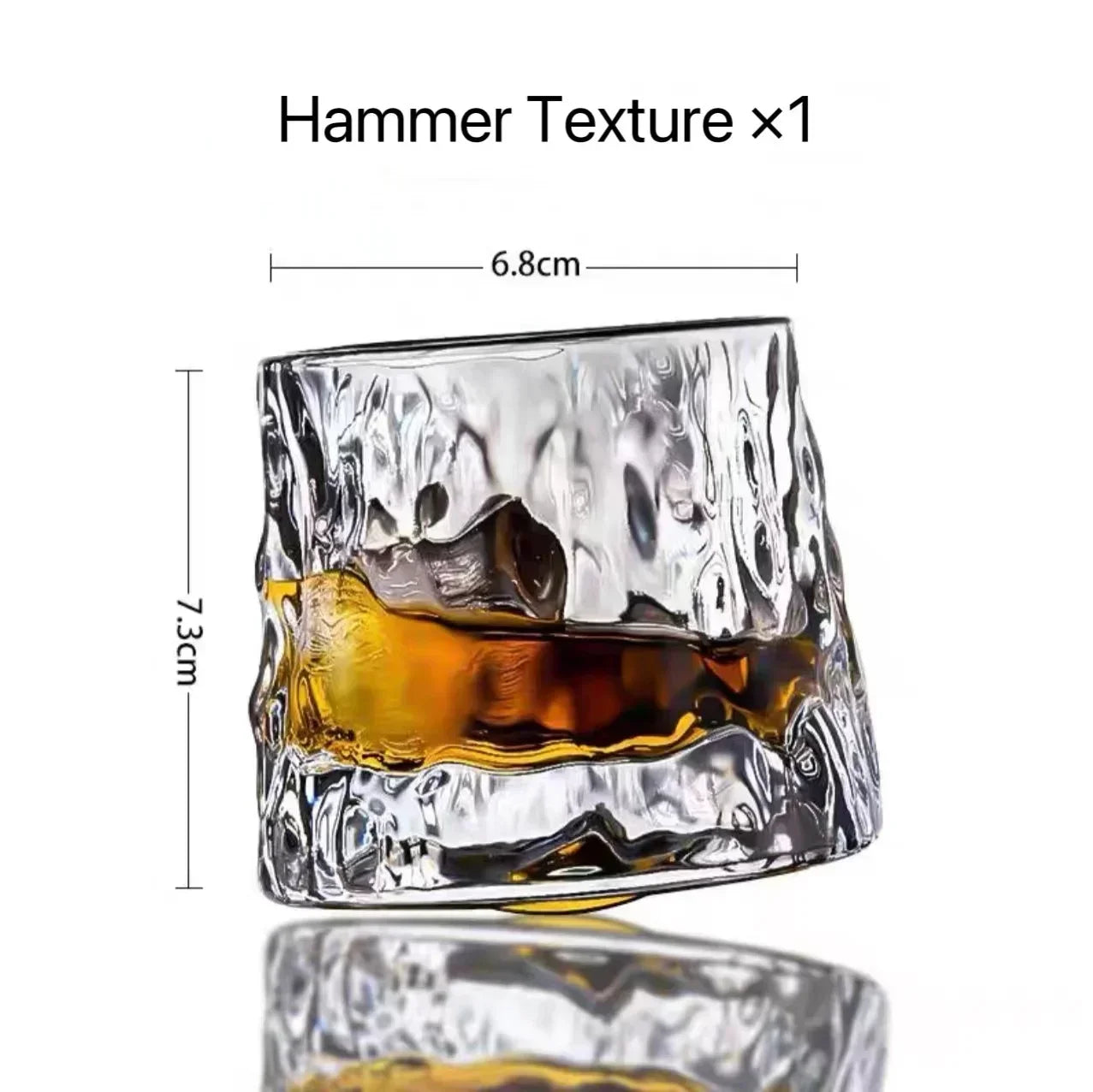 Rotating Whiskey Glass - Lead Free Crystal - Corletaria