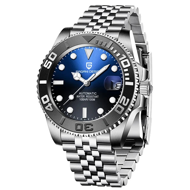 40mm Automatic Watch - Sapphire Crystal Steel - Corletaria