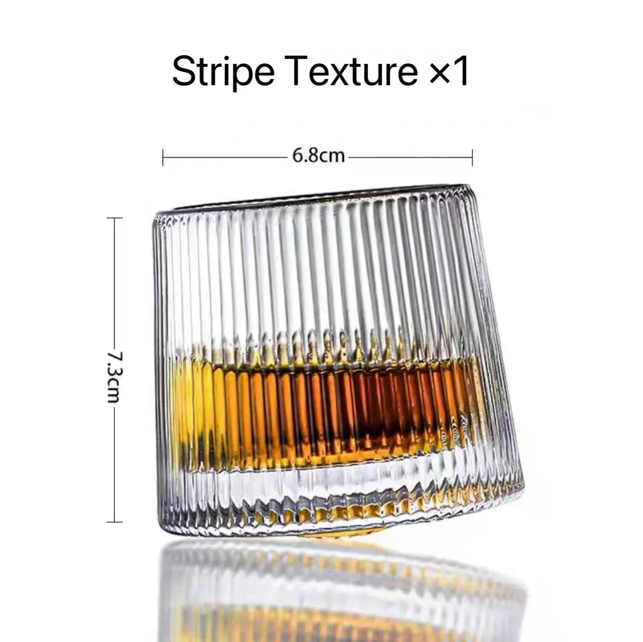 Rotating Whiskey Glass - Lead Free Crystal - Corletaria