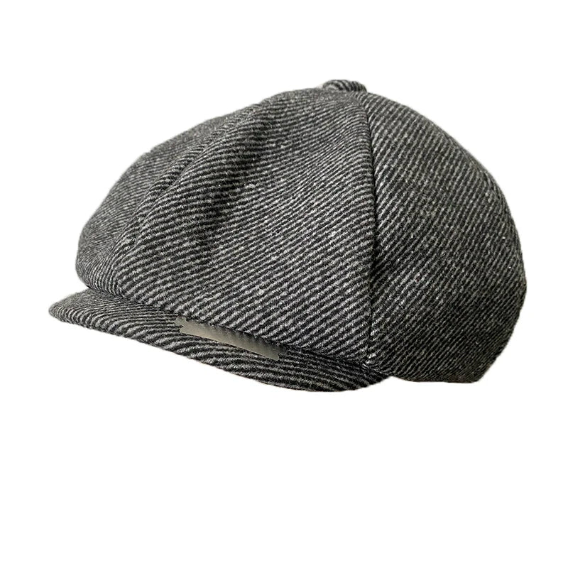 Wool Newsboy Cap - Classic Eight Panel - Corletaria