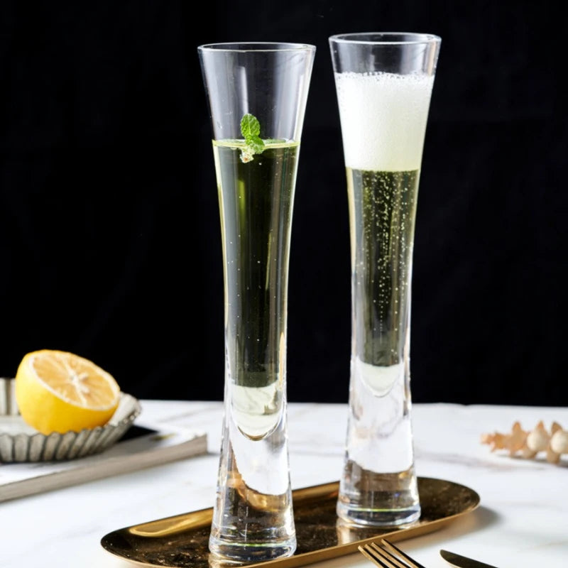 Champagne Flute Glass - Lead-Free Crystal - Corletaria