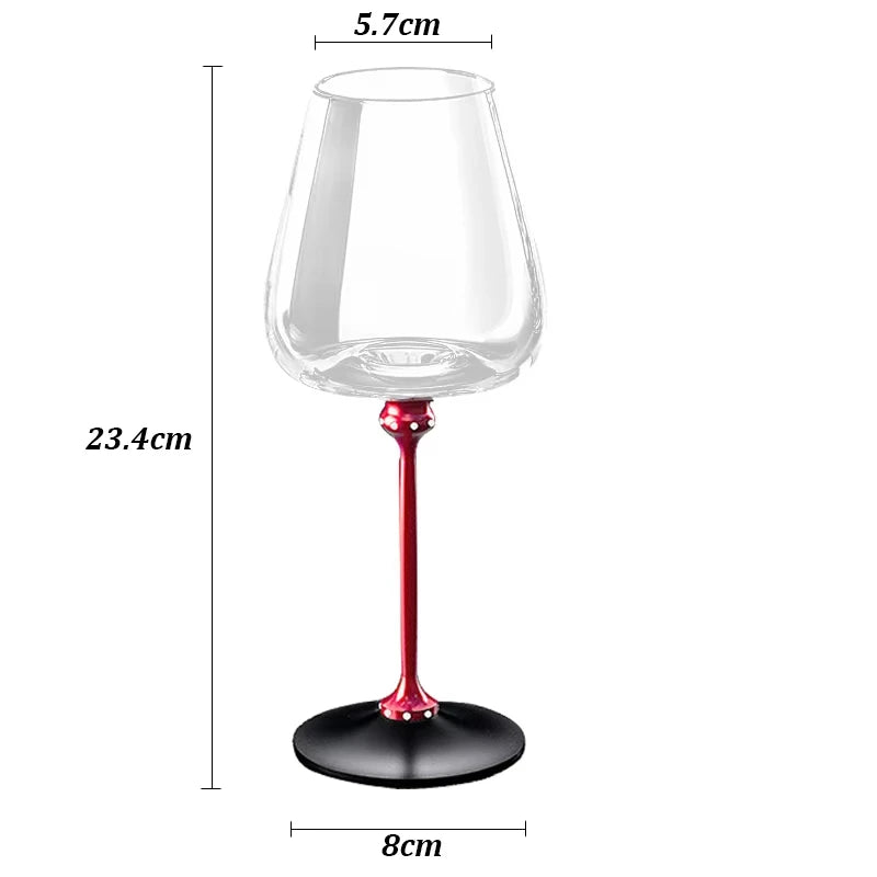 Rotating Crystal Wine Glass - Lead Free 550ml - Corletaria