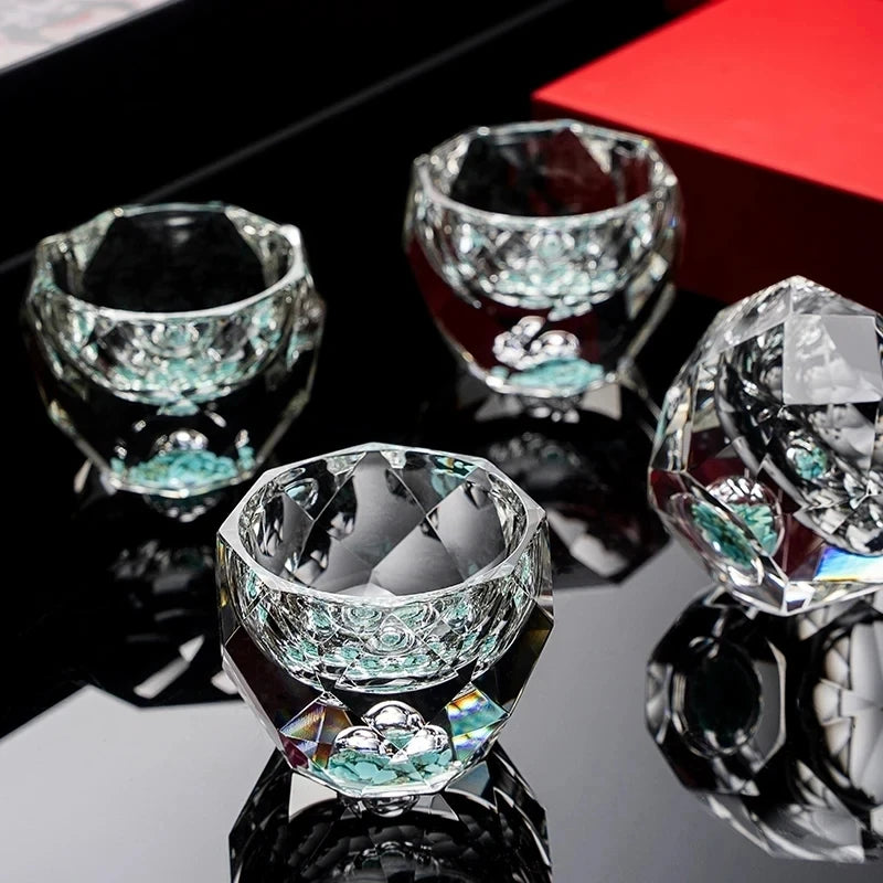 Crystal Shot Glass - Diamond Cut 50ml Set - Corletaria Glasses