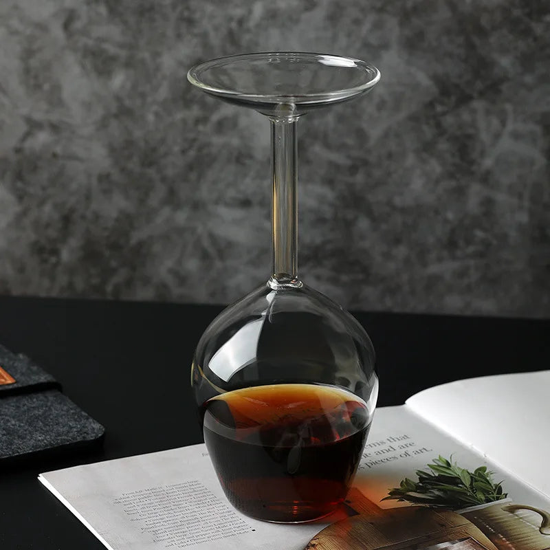 Upside Down Whiskey Glass - Hand Blown Glass - Corletaria
