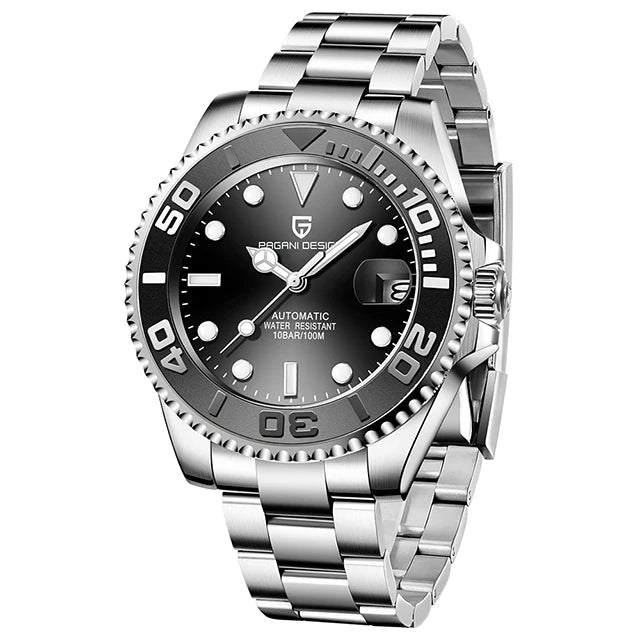 40mm Automatic Watch - Sapphire Crystal Steel - Corletaria