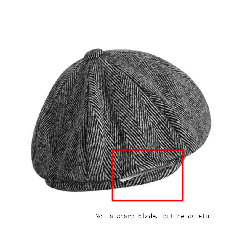 Wool Newsboy Cap - Classic Eight Panel - Corletaria