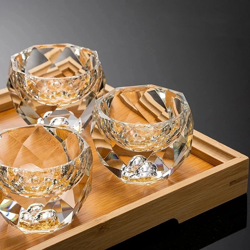 Crystal Shot Glass - Diamond Cut 50ml Set - Corletaria Glasses