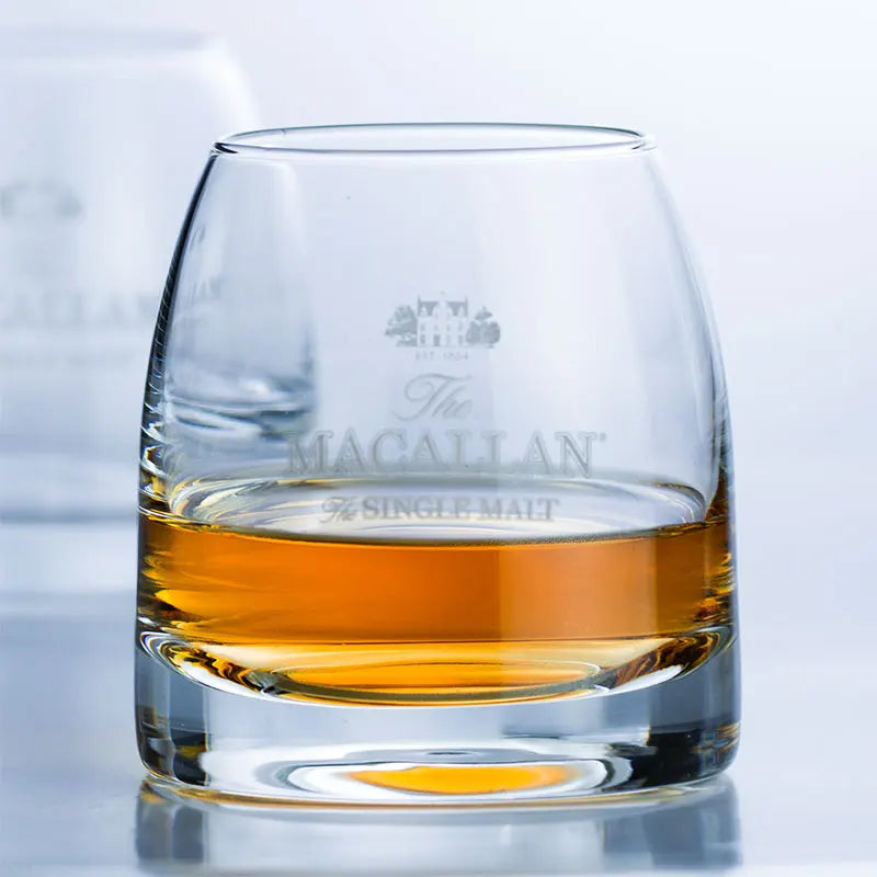 Whiskey Tumbler - Heavy Base Curved Glass - Corletaria
