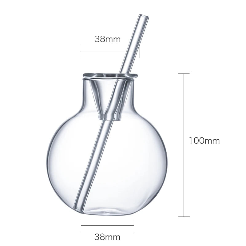 Smoked Cocktail Glass - Borosilicate Lab Round - Corletaria