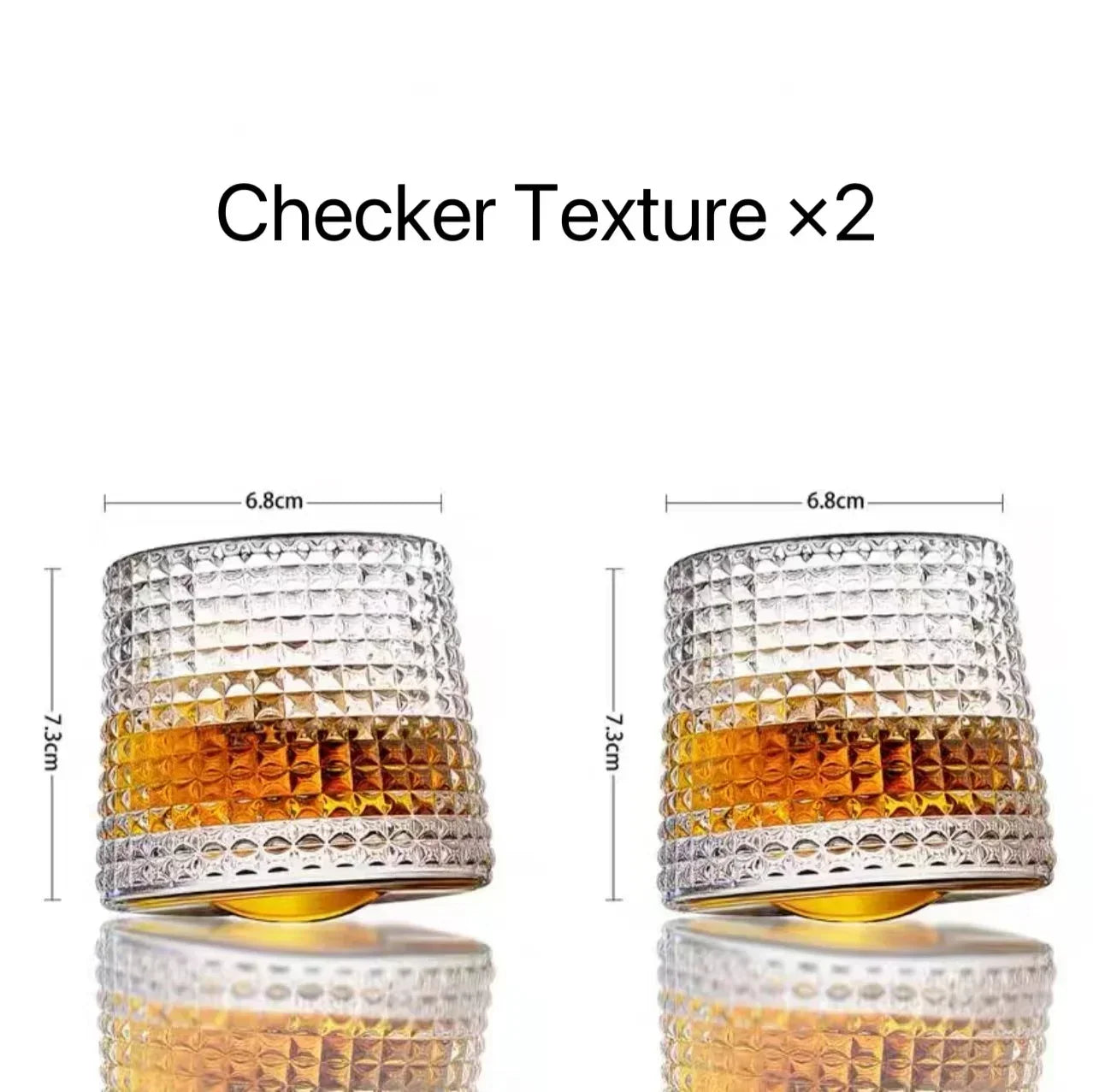 Rotating Whiskey Glass - Lead Free Crystal - Corletaria