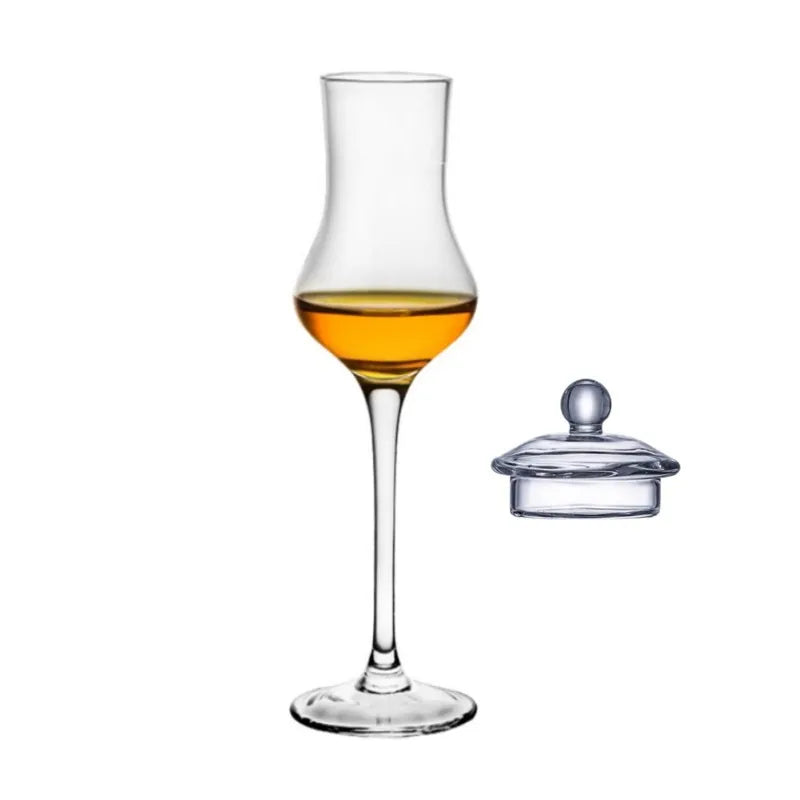 Lead-Free Whisky Nosing Glass - Tulip Stem With Aroma Lid - Corletaria