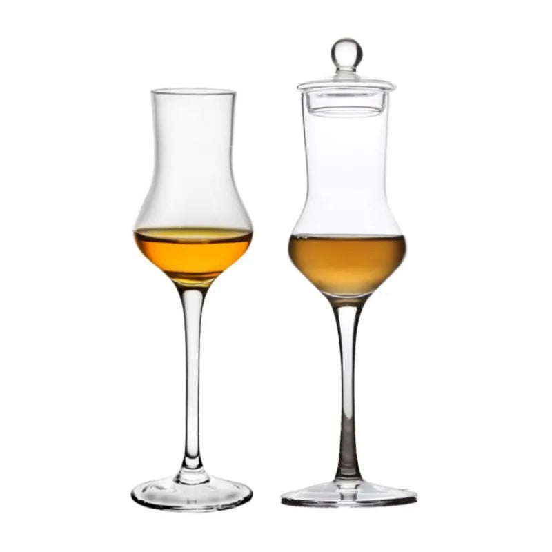 Lead-Free Whisky Nosing Glass - Tulip Stem With Aroma Lid - Corletaria