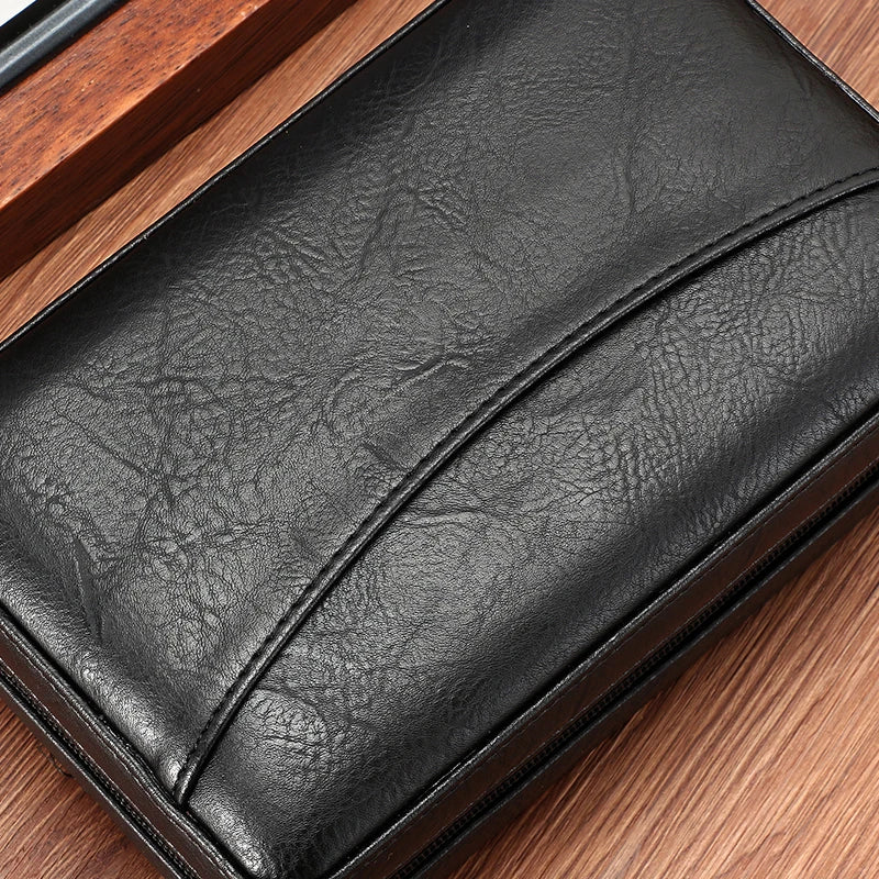 Leather Travel Cigar Humidor - Spanish Cedar Interior - Corletaria