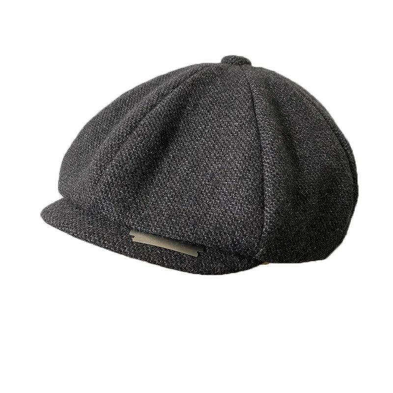 Wool Newsboy Cap - Classic Eight Panel - Corletaria