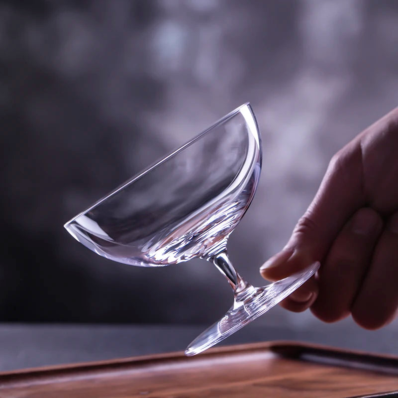 Japanese Style Cocktail Glass - Crystal Coupe - Corletaria