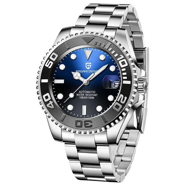 40mm Automatic Watch - Sapphire Crystal Steel - Corletaria