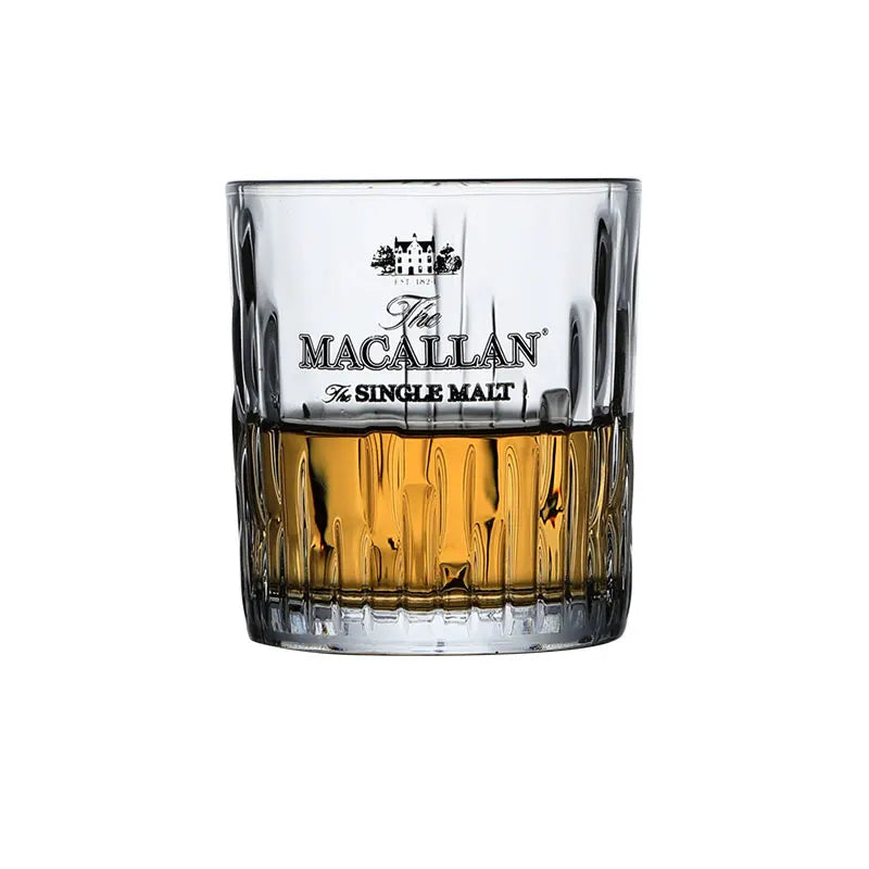 Faceted Whiskey Tumbler Glass - 240ml Weighted Base - Corletaria