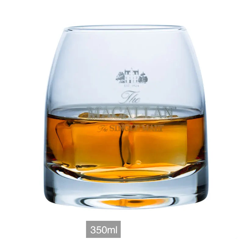 Whiskey Tumbler - Heavy Base Curved Glass - Corletaria
