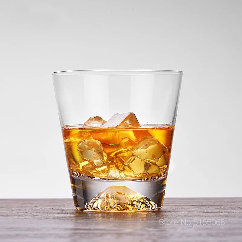 Crystal Whiskey Glass - Mount Fuji Base, 300ml - Corletaria