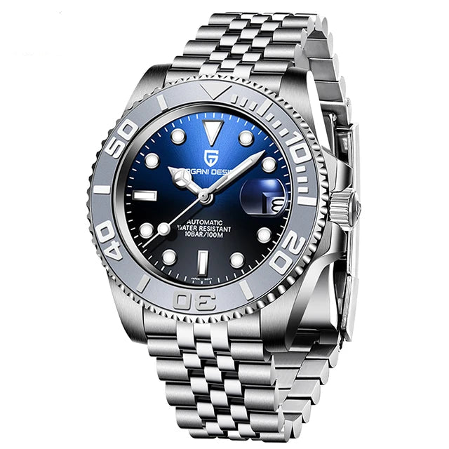 40mm Automatic Watch - Sapphire Crystal Steel - Corletaria