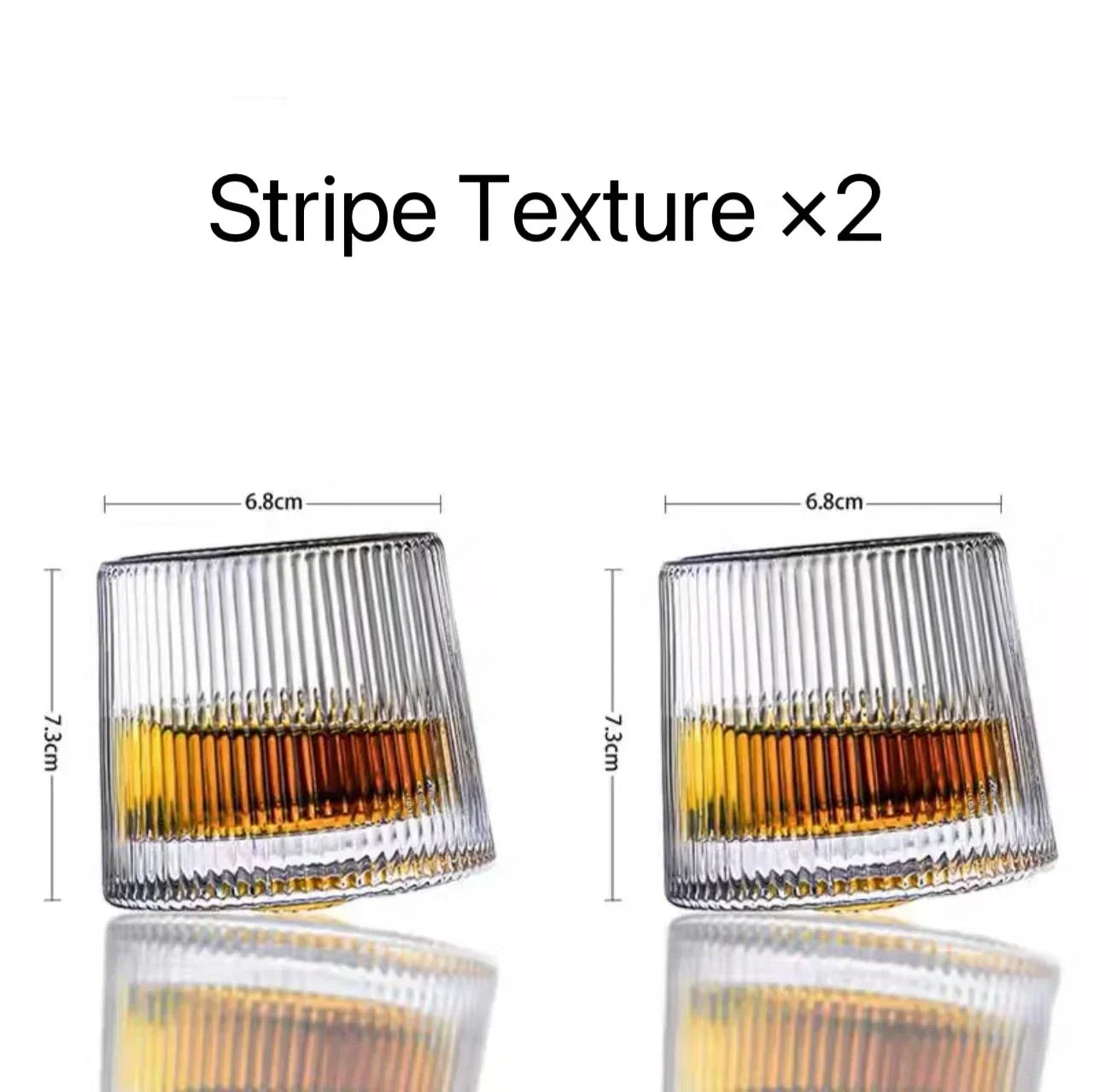 Rotating Whiskey Glass - Lead Free Crystal - Corletaria