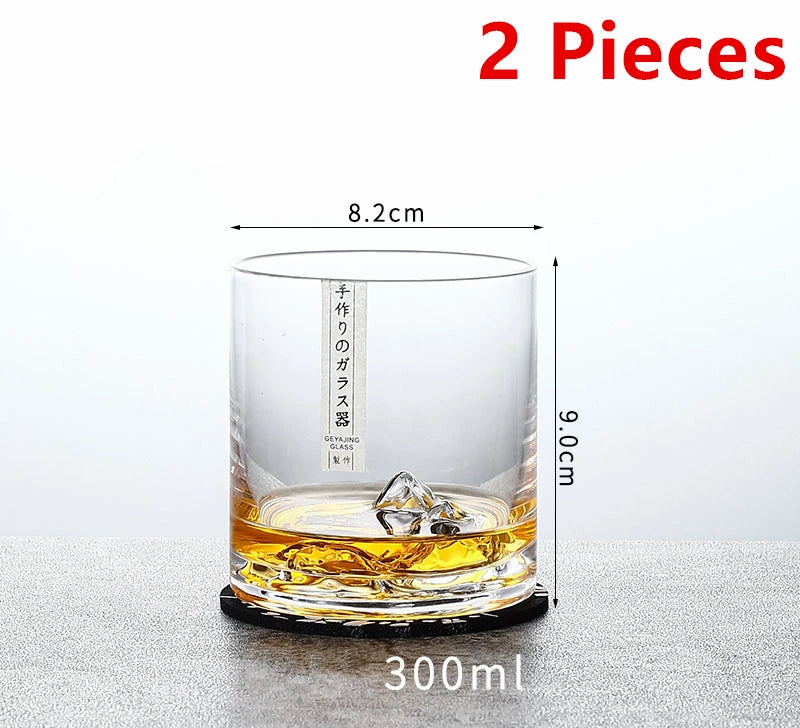 Mountain Whiskey Glass - Crystal Iceberg - Corletaria