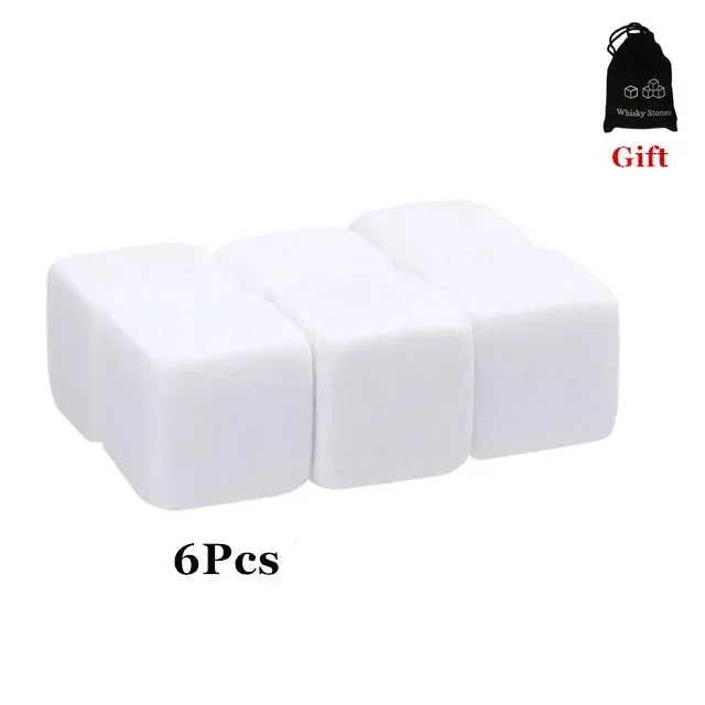 Whiskey Stones Set - Natural Reusable Cooling Rocks - Corletaria Artificial Ice