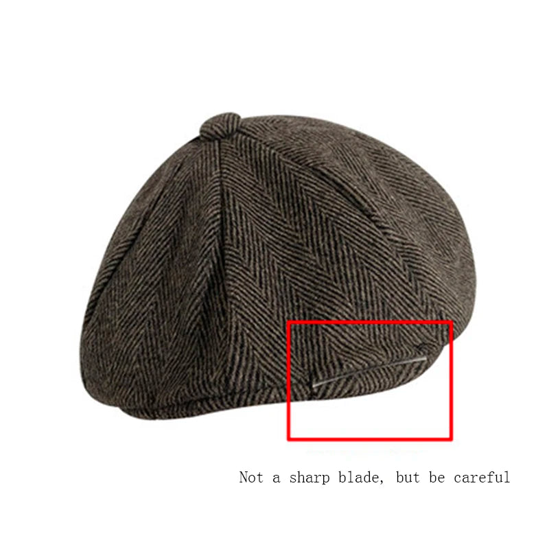 Wool Newsboy Cap - Classic Eight Panel - Corletaria