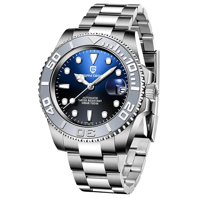 40mm Automatic Watch - Sapphire Crystal Steel - Corletaria