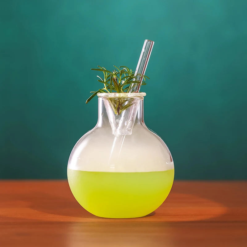 Smoked Cocktail Glass - Borosilicate Lab Round - Corletaria