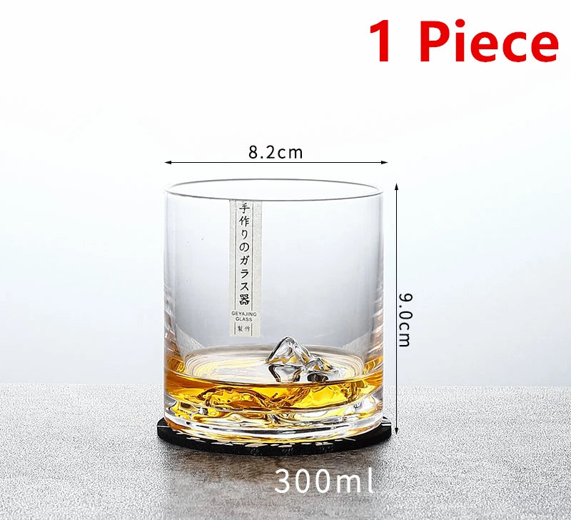 Mountain Whiskey Glass - Crystal Iceberg - Corletaria