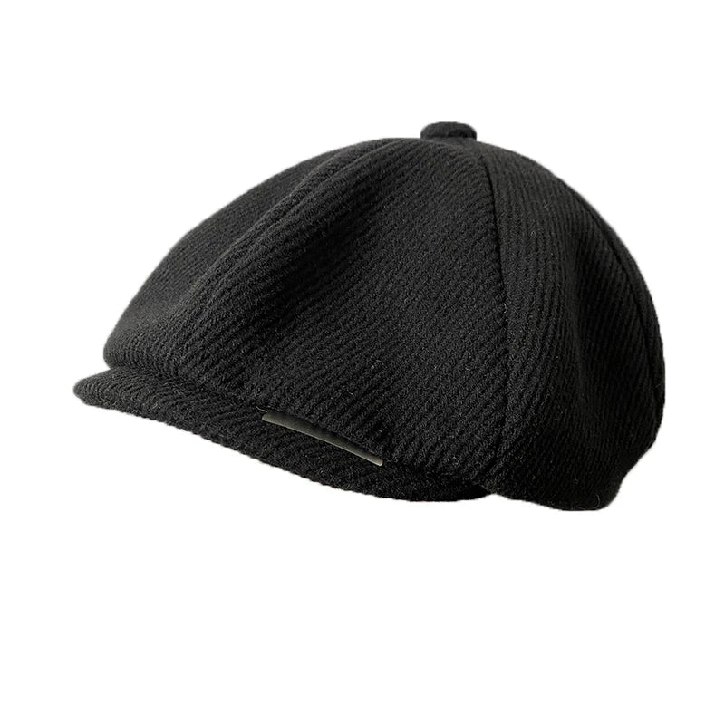 Wool Newsboy Cap - Classic Eight Panel - Corletaria