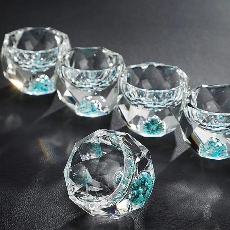 Crystal Shot Glass - Diamond Cut 50ml Set - Corletaria Glasses