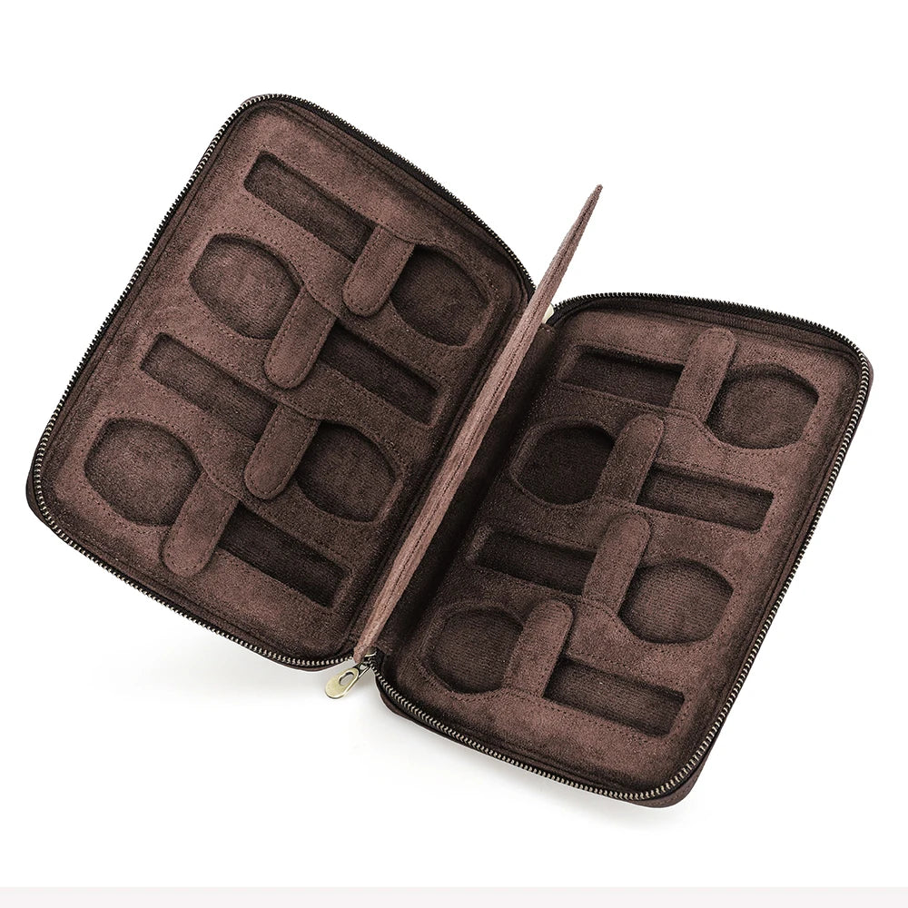 Leather Watch Travel Case - Crazy Horse Leather - Corletaria