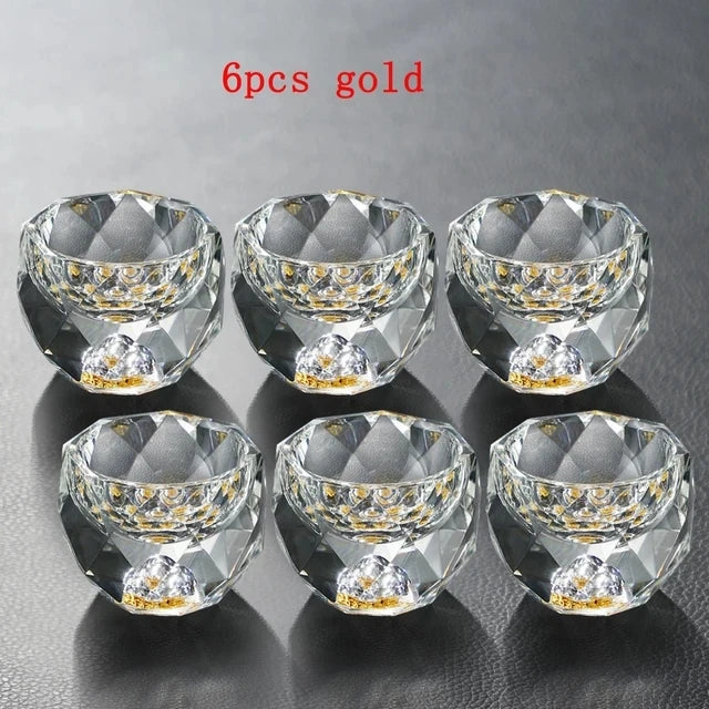 Crystal Shot Glass - Diamond Cut 50ml Set - Corletaria Glasses