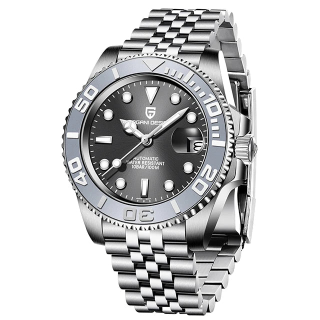 40mm Automatic Watch - Sapphire Crystal Steel - Corletaria